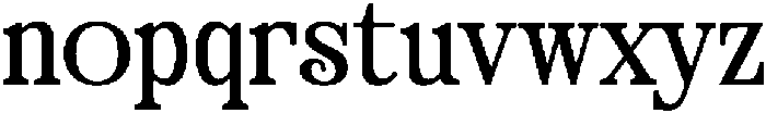 Klasiga Regular otf (400) Font LOWERCASE