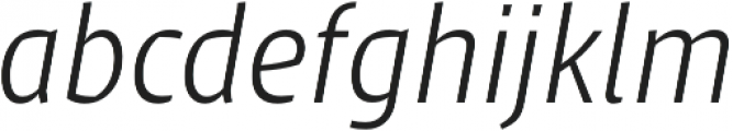 Klaus FY Light Italic otf (300) Font LOWERCASE