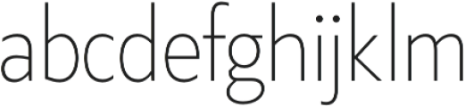 Klein Condensed Extralight otf (200) Font LOWERCASE