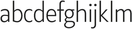 Klein Condensed Light otf (300) Font LOWERCASE