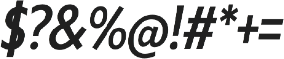 Klein Condensed Medium Italic otf (500) Font OTHER CHARS