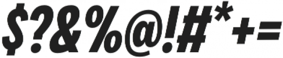 Klik Bold Condensed Italic otf (700) Font OTHER CHARS