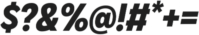 Klik Bold Narrow Italic otf (700) Font OTHER CHARS