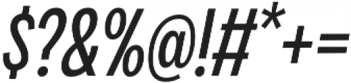 Klik Condensed Italic otf (400) Font OTHER CHARS