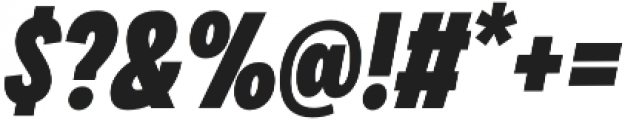 Klik ExtraBold Condensed Italic otf (700) Font OTHER CHARS