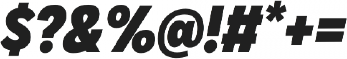 Klik ExtraBold Narrow Italic otf (700) Font OTHER CHARS