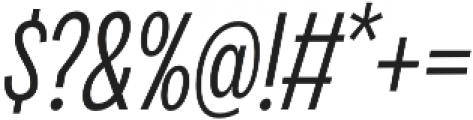 Klik Light Condensed Italic otf (300) Font OTHER CHARS