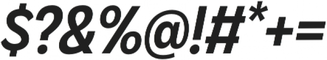 Klik Medium Narrow Italic otf (500) Font OTHER CHARS