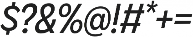 Klik Narrow Italic otf (400) Font OTHER CHARS