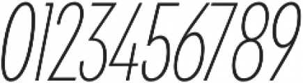 Klik Thin Condensed Italic otf (100) Font OTHER CHARS