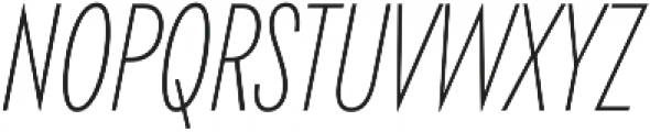 Klik Thin Condensed Italic otf (100) Font UPPERCASE
