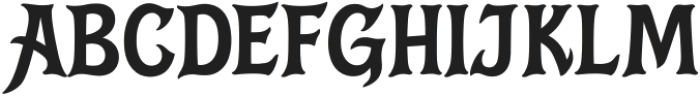 Kliwon Scary Regular otf (400) Font UPPERCASE
