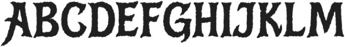 Kliwon Scary Rough Regular otf (400) Font UPPERCASE