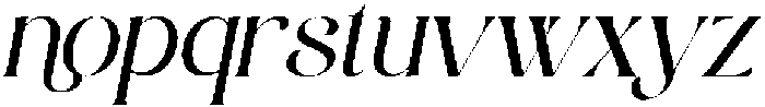 Klomisk Italic otf (400) Font LOWERCASE