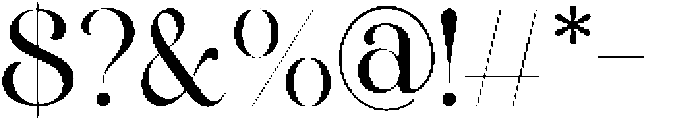Klomisk otf (400) Font OTHER CHARS