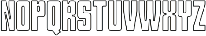 Klorhine Outline otf (400) Font UPPERCASE