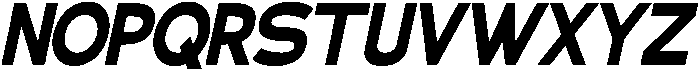 Klovert Black Semi Condensed Slant otf (900) Font UPPERCASE