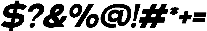 Klovert Black Slant otf (900) Font OTHER CHARS