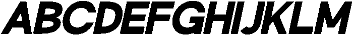 Klovert Black Slant otf (900) Font UPPERCASE