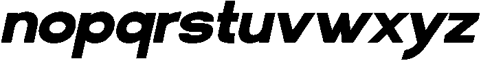 Klovert Black Slant otf (900) Font LOWERCASE