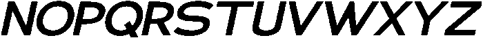 Klovert Bold Semi Expanded Slant otf (700) Font UPPERCASE