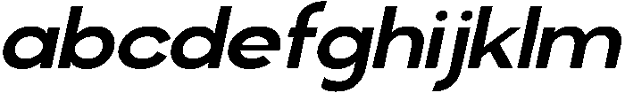 Klovert Bold Semi Expanded Slant otf (700) FONT