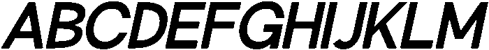 Klovert Bold Slant otf (700) Font UPPERCASE