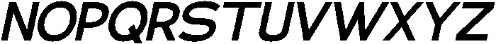Klovert Bold Slant otf (700) Font UPPERCASE