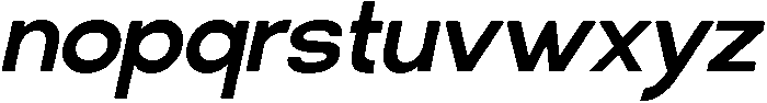 Klovert Bold Slant otf (700) Font LOWERCASE