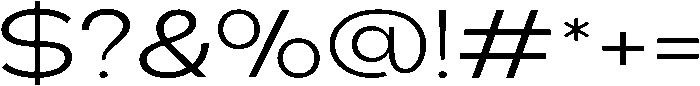 Klovert Expanded otf (400) Font OTHER CHARS