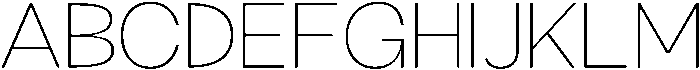 Klovert Extra Light Semi Expanded otf (200) Font UPPERCASE
