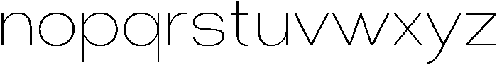 Klovert Extra Light Semi Expanded otf (200) Font LOWERCASE