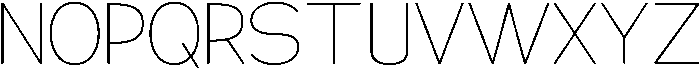 Klovert Extra Light otf (200) Font UPPERCASE