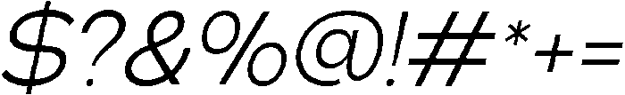 Klovert Slant otf (400) Font OTHER CHARS