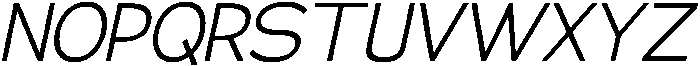 Klovert Slant otf (400) Font UPPERCASE