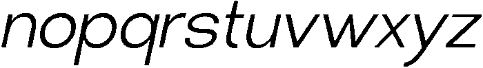 Klovert Slant otf (400) Font LOWERCASE