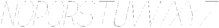Klovert Thin Condensed Slant otf (100) Font UPPERCASE