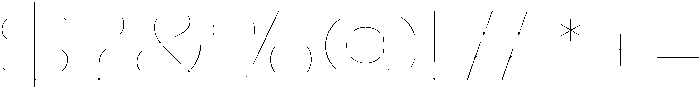 Klovert Thin Expanded otf (100) Font OTHER CHARS