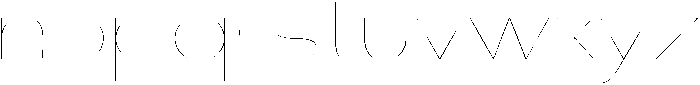 Klovert Thin Expanded otf (100) Font LOWERCASE