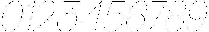 Klovert Thin Semi Condensed Slant otf (100) Font OTHER CHARS