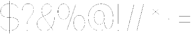 Klovert Thin Semi Condensed otf (100) Font OTHER CHARS