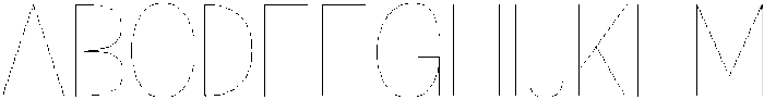 Klovert Thin Semi Condensed otf (100) Font UPPERCASE