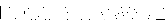 Klovert Thin Semi Condensed otf (100) Font LOWERCASE