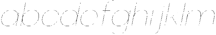 Klovert Thin Semi Expanded Slant otf (100) FONT