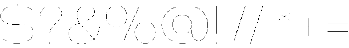 Klovert Thin Semi Expanded otf (100) Font OTHER CHARS