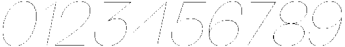 Klovert Thin Slant otf (100) Font OTHER CHARS