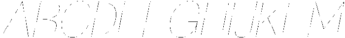 Klovert Thin Slant otf (100) Font UPPERCASE