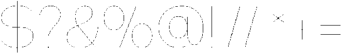 Klovert Thin otf (100) Font OTHER CHARS