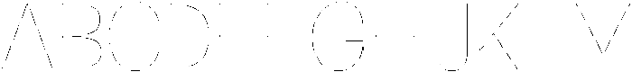 Klovert Thin otf (100) Font UPPERCASE