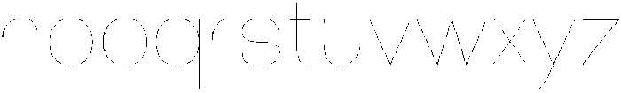 Klovert Thin otf (100) Font LOWERCASE